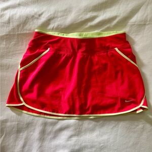 Nike Red and Yellow Women's Skort